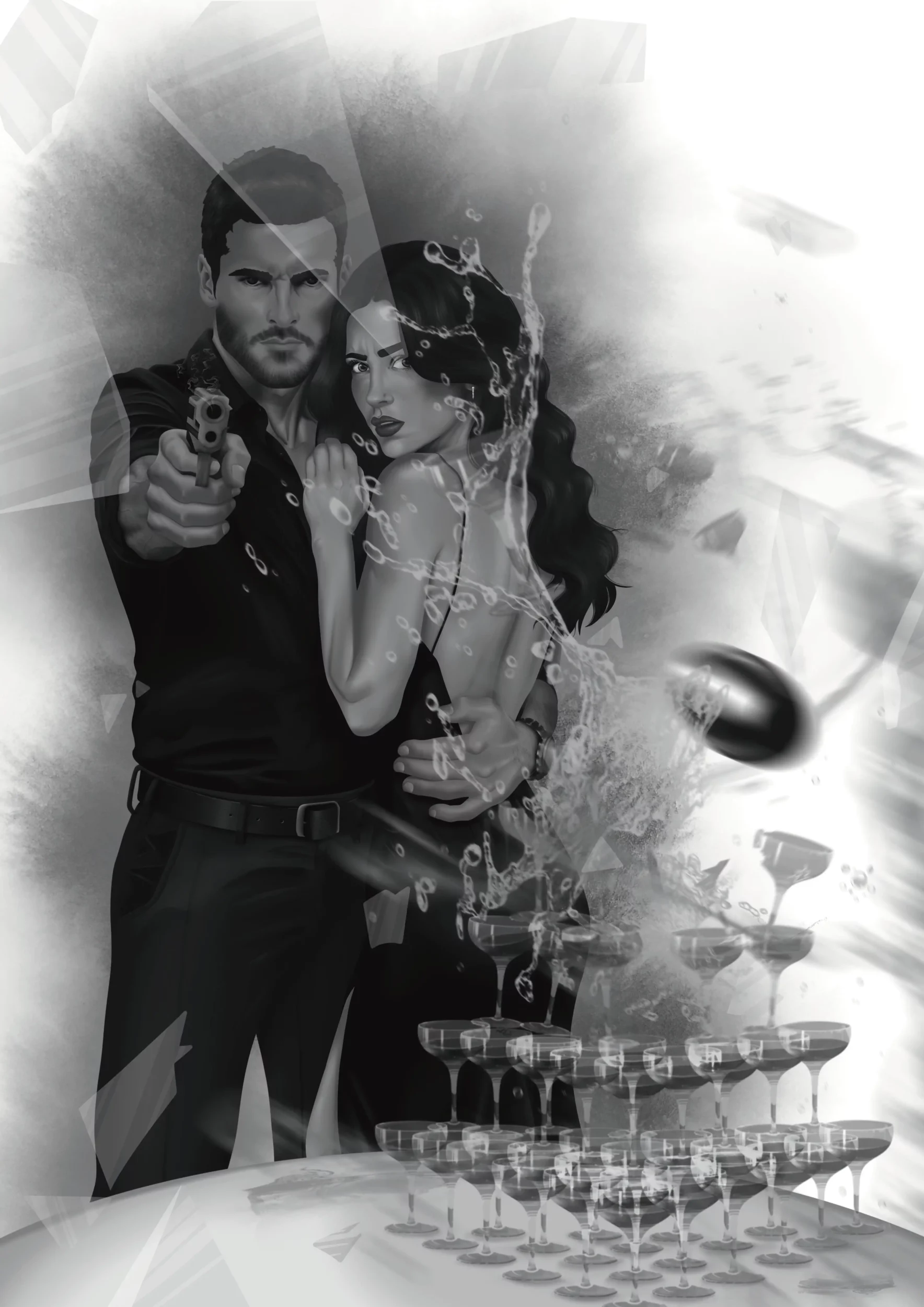 Vincenzo & Isabella scène du gala (fond blanc)